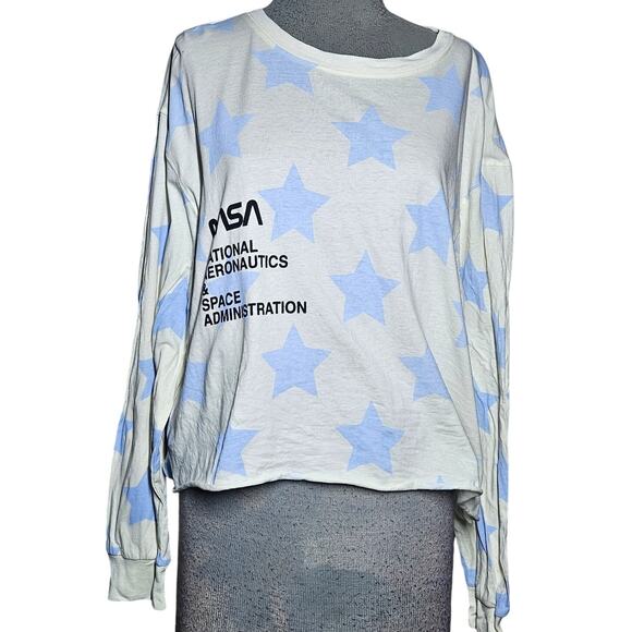 NASA Long Sleeve Cotton Crop Tee Size 2X - Picture 1 of 3
